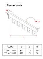 Gondola Shelving Accessories L Shape Hook